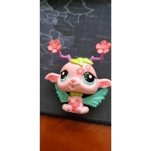 Littlest Pet Shop LPS Pink Cherry Bloom Fairy #2676 Glistening Garden Spellbound